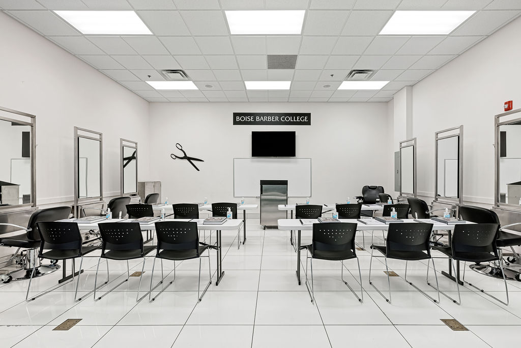 Classroom at Boise Barber College
