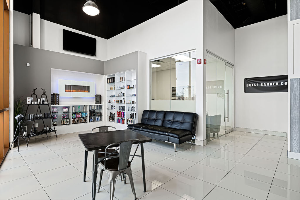 Student lounge at Boise Barber College